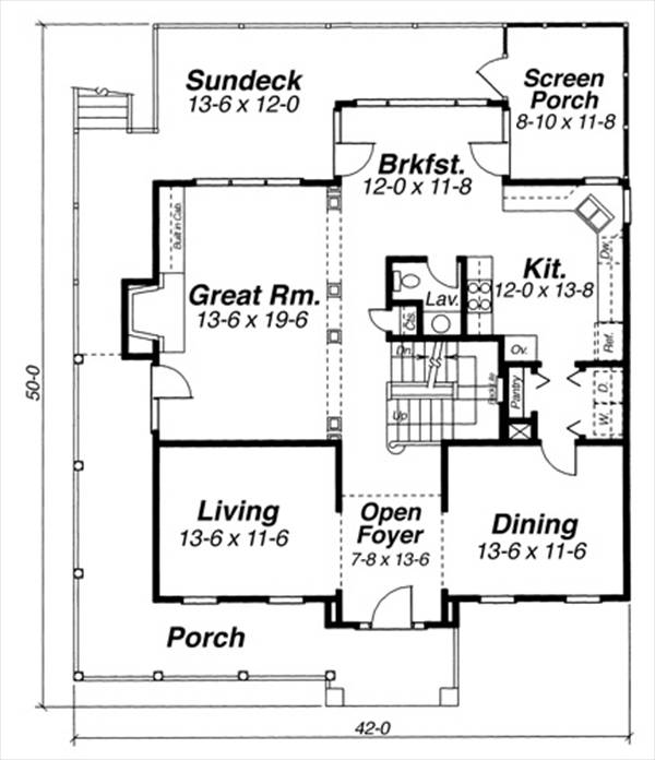 First Floor image of ASHWORTH House Plan